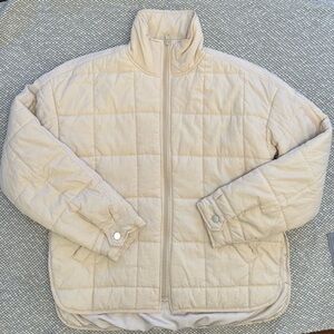 Cream Quilted Jacket